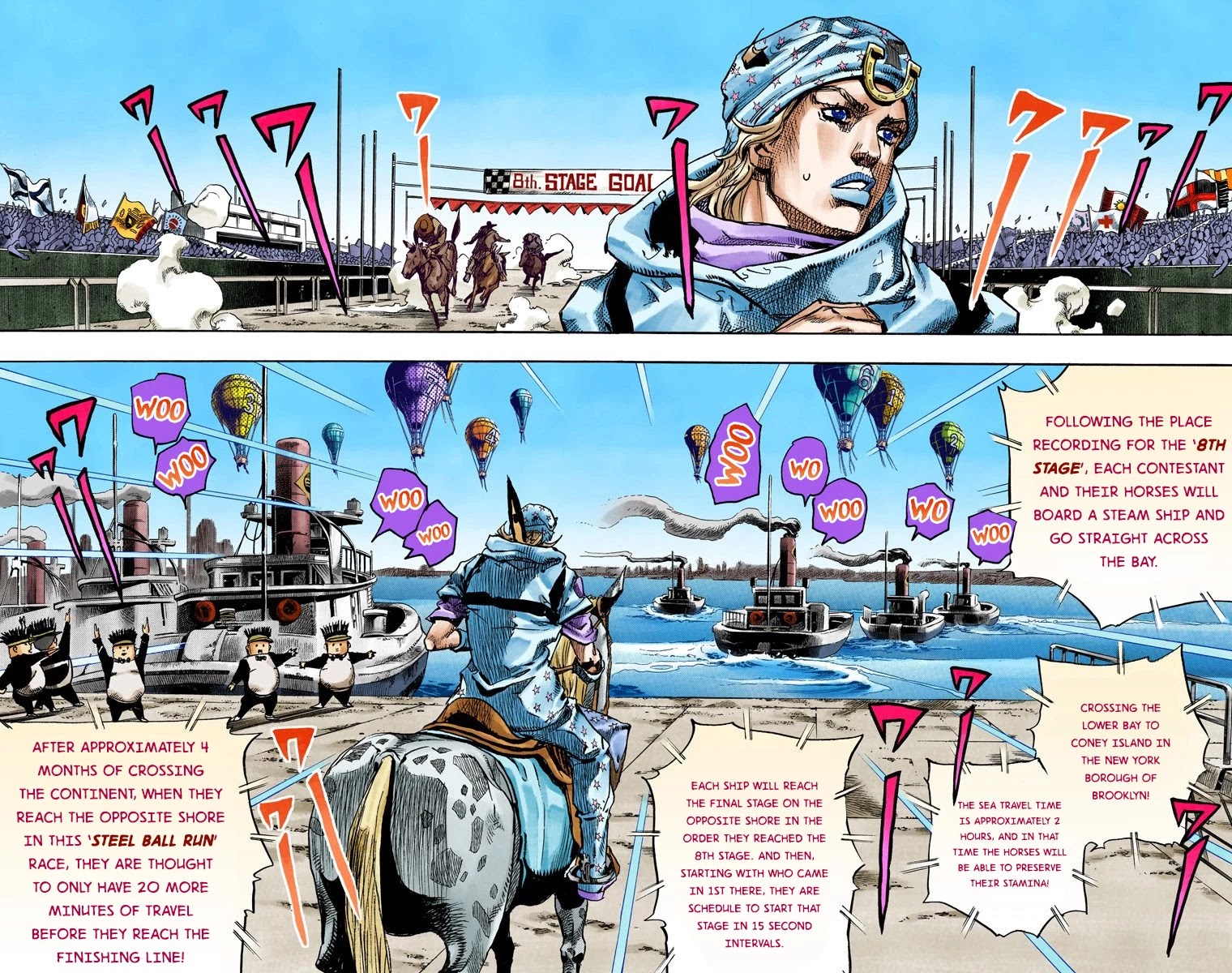 JoJo's Bizarre Adventure Part 7 - Steel Ball Run (Official Colored) chapter 91 page 23