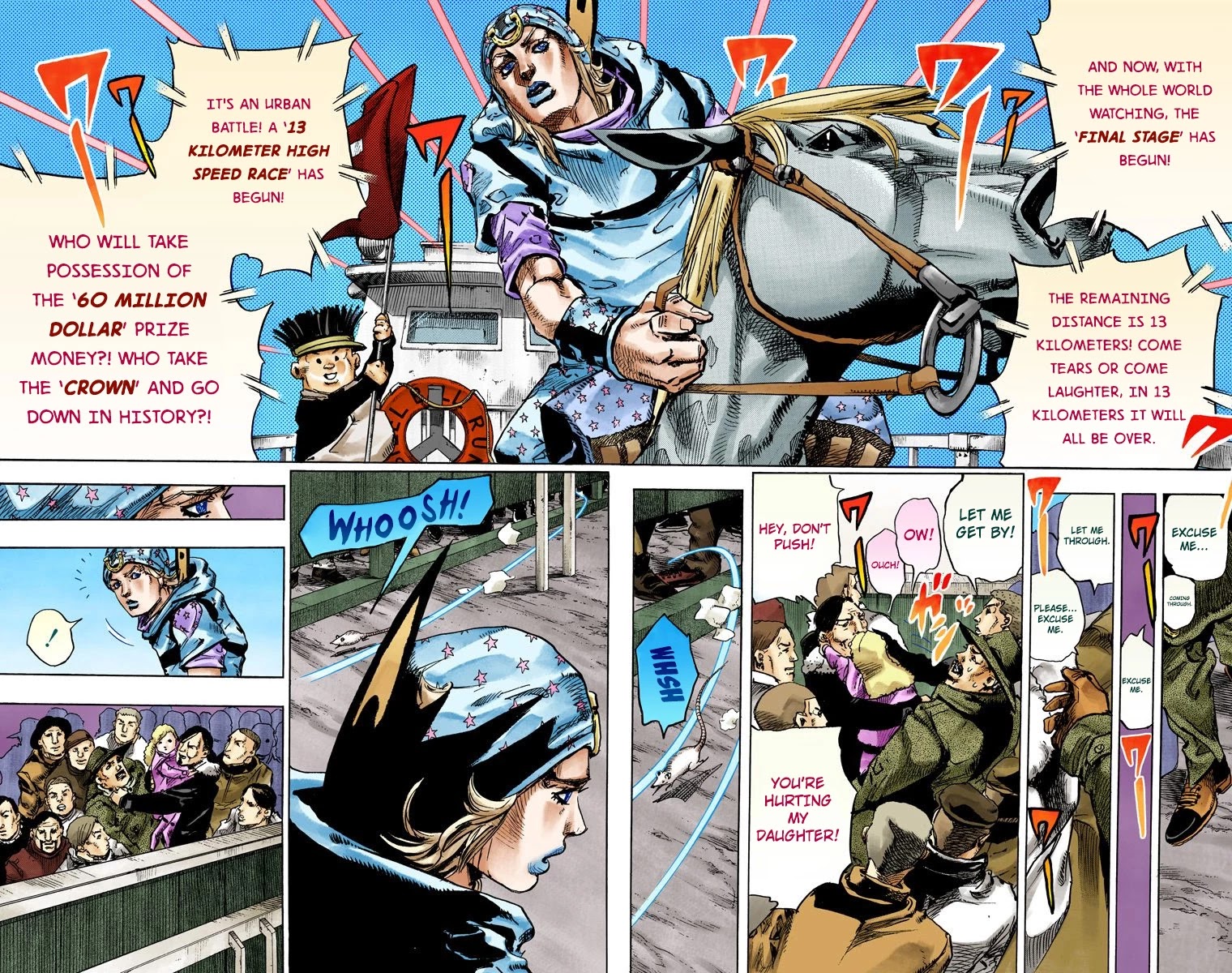 JoJo's Bizarre Adventure Part 7 - Steel Ball Run (Official Colored) chapter 91 page 32