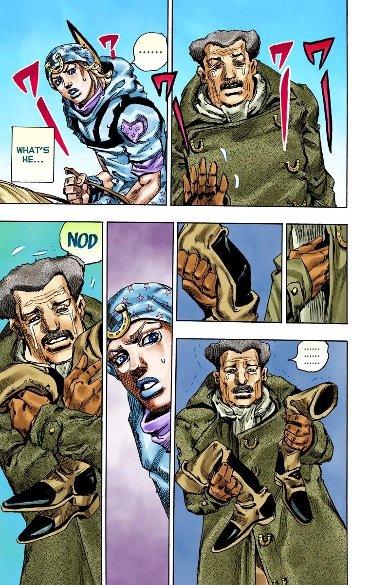 JoJo's Bizarre Adventure Part 7 - Steel Ball Run (Official Colored) chapter 91 page 34