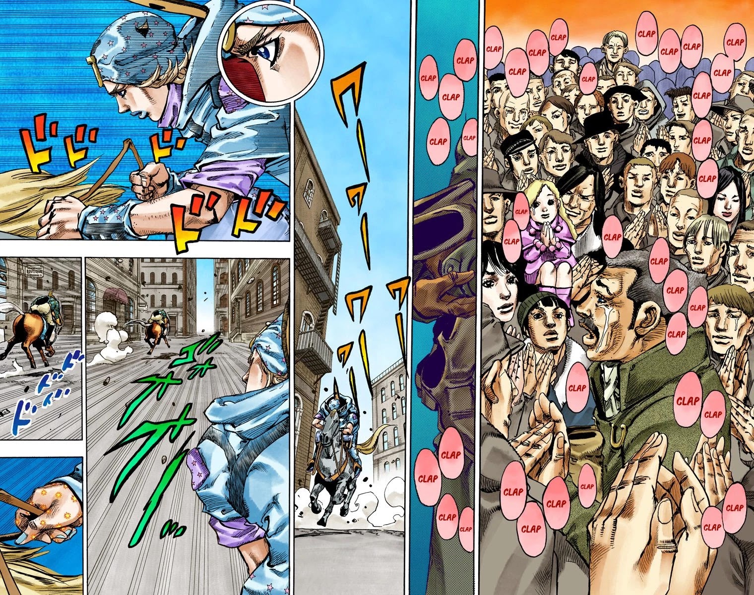 JoJo's Bizarre Adventure Part 7 - Steel Ball Run (Official Colored) chapter 91 page 38