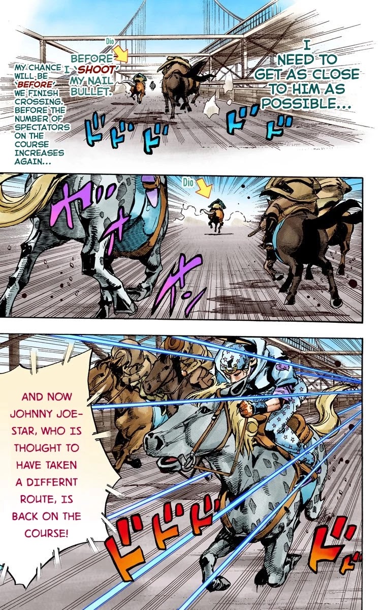 JoJo's Bizarre Adventure Part 7 - Steel Ball Run (Official Colored) chapter 93 page 17