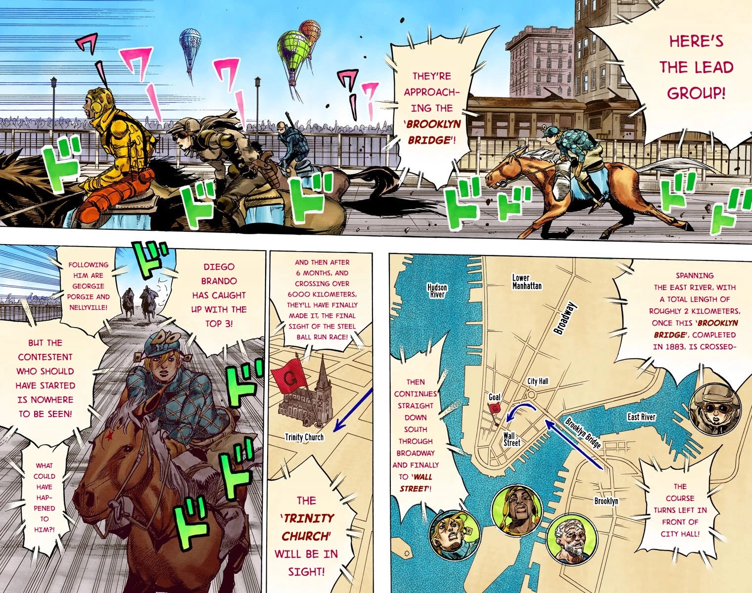 JoJo's Bizarre Adventure Part 7 - Steel Ball Run (Official Colored) chapter 93 page 7