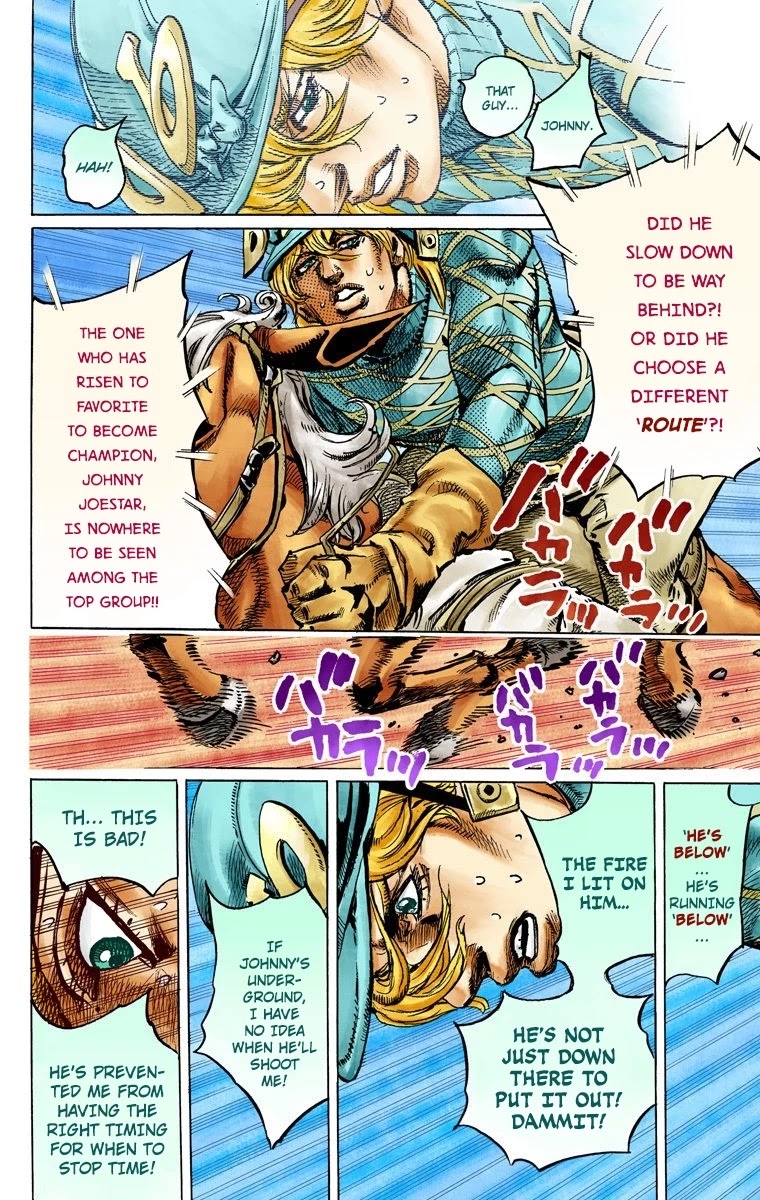 JoJo's Bizarre Adventure Part 7 - Steel Ball Run (Official Colored) chapter 93 page 8