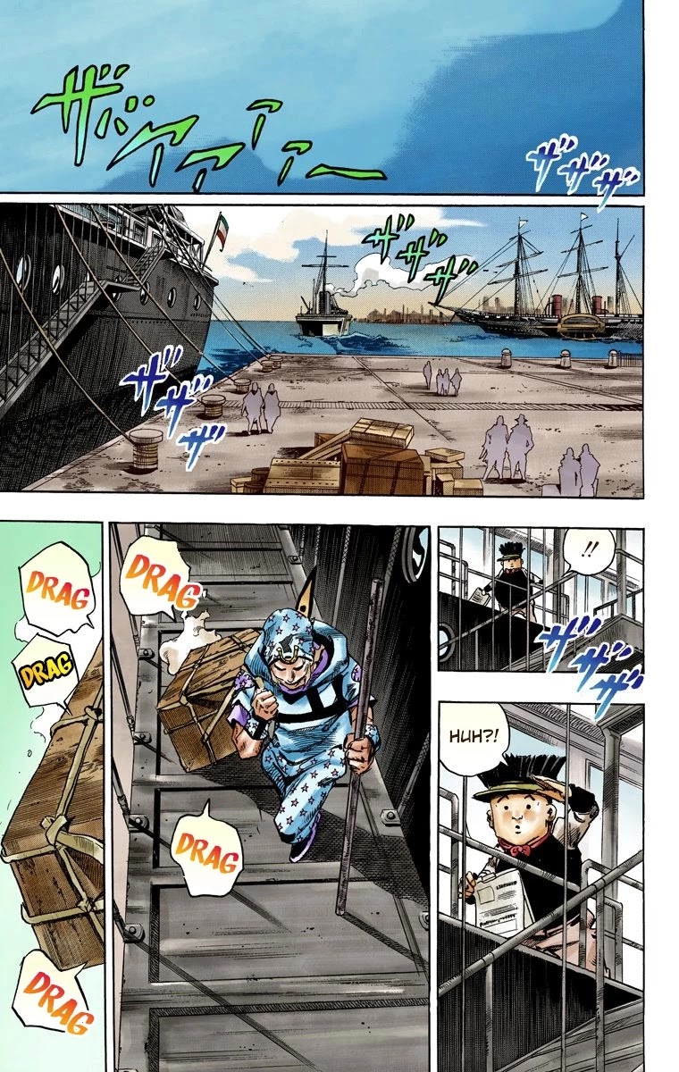 JoJo's Bizarre Adventure Part 7 - Steel Ball Run (Official Colored) chapter 95 page 34