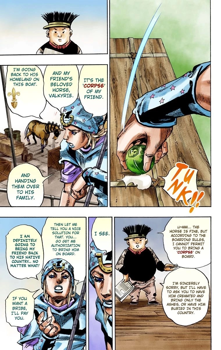 JoJo's Bizarre Adventure Part 7 - Steel Ball Run (Official Colored) chapter 95 page 36