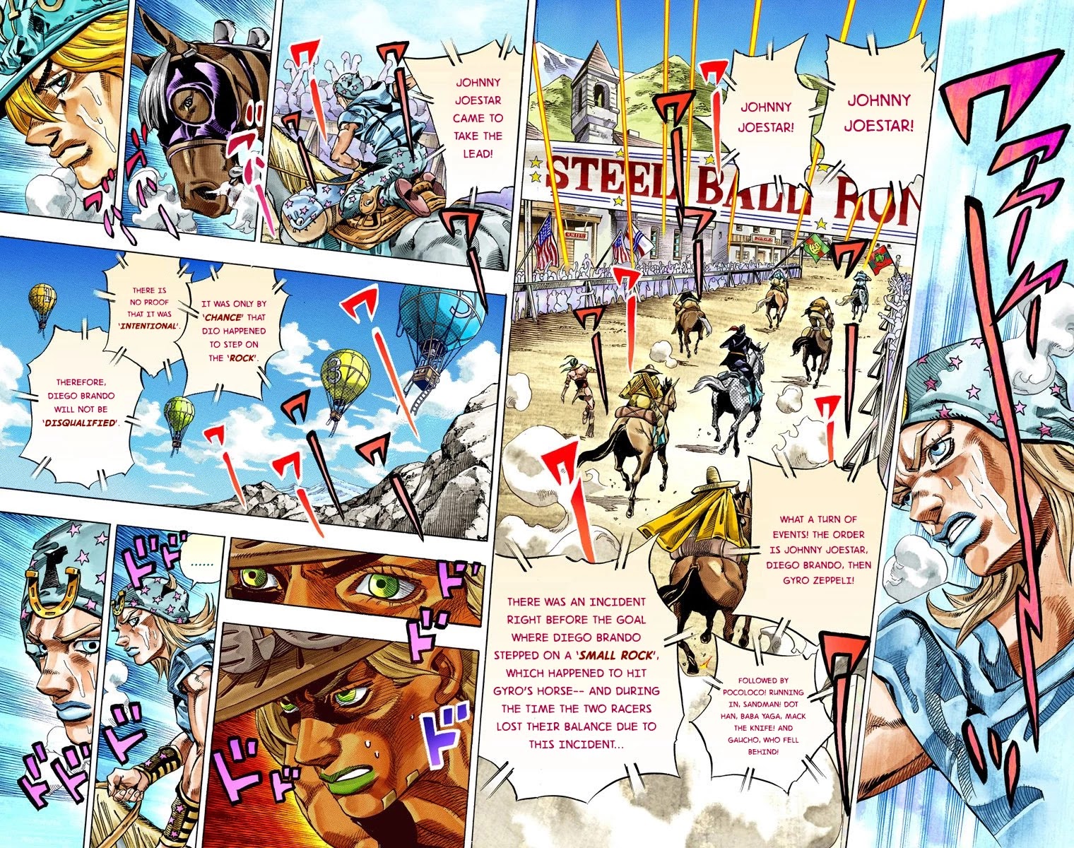 JoJo's Bizarre Adventure Part 7 - Steel Ball Run (Official Colored) chapter 32 page 36
