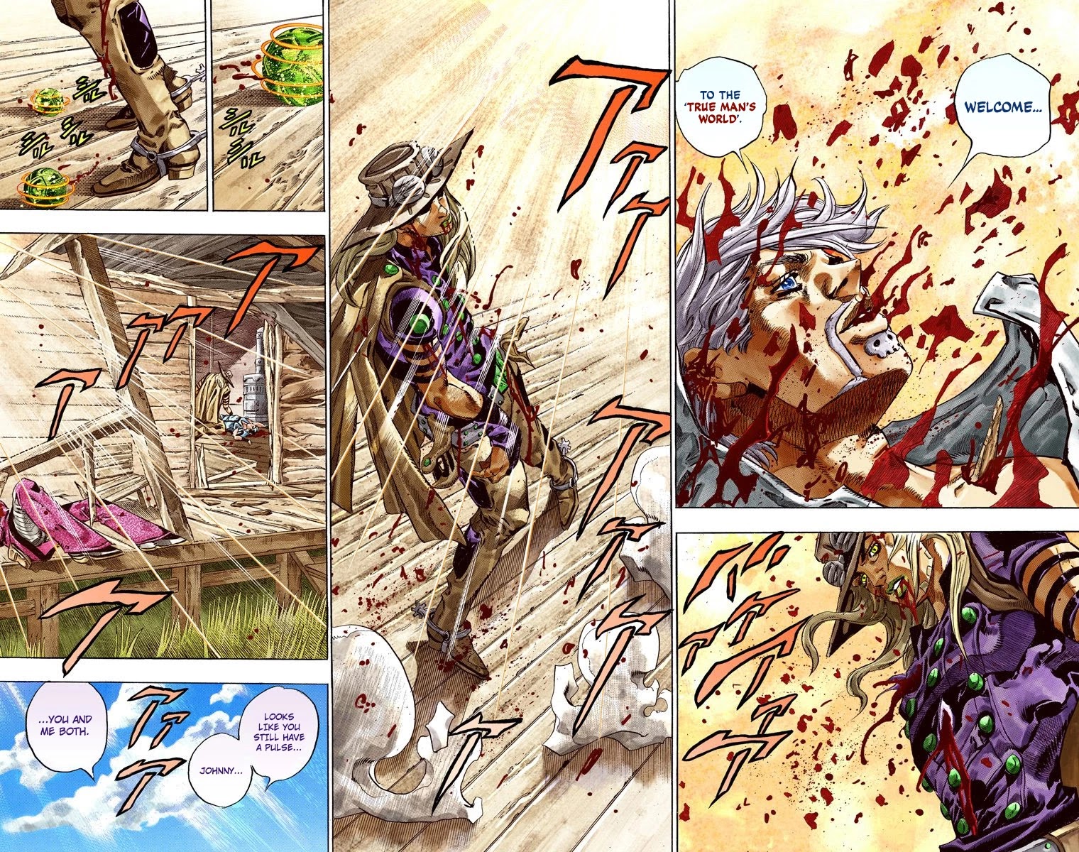 JoJo's Bizarre Adventure Part 7 - Steel Ball Run (Official Colored) chapter 35 page 44