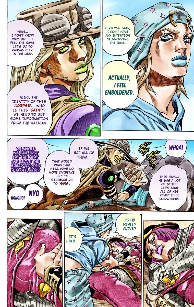 JoJo's Bizarre Adventure Part 7 - Steel Ball Run (Official Colored) chapter 36 page 8