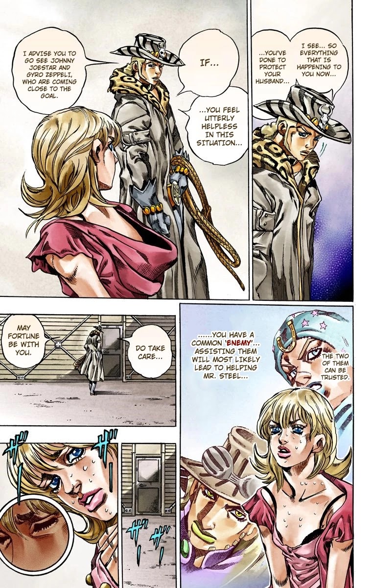 JoJo's Bizarre Adventure Part 7 - Steel Ball Run (Official Colored) chapter 37 page 24