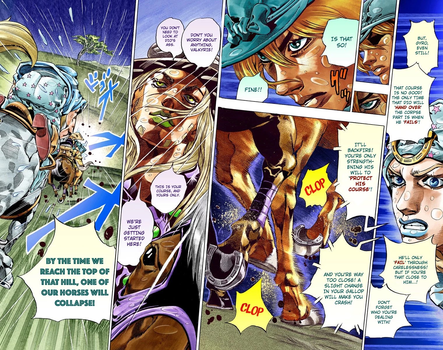 JoJo's Bizarre Adventure Part 7 - Steel Ball Run (Official Colored) chapter 38 page 49
