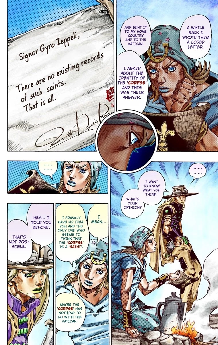 JoJo's Bizarre Adventure Part 7 - Steel Ball Run (Official Colored) chapter 41 page 8
