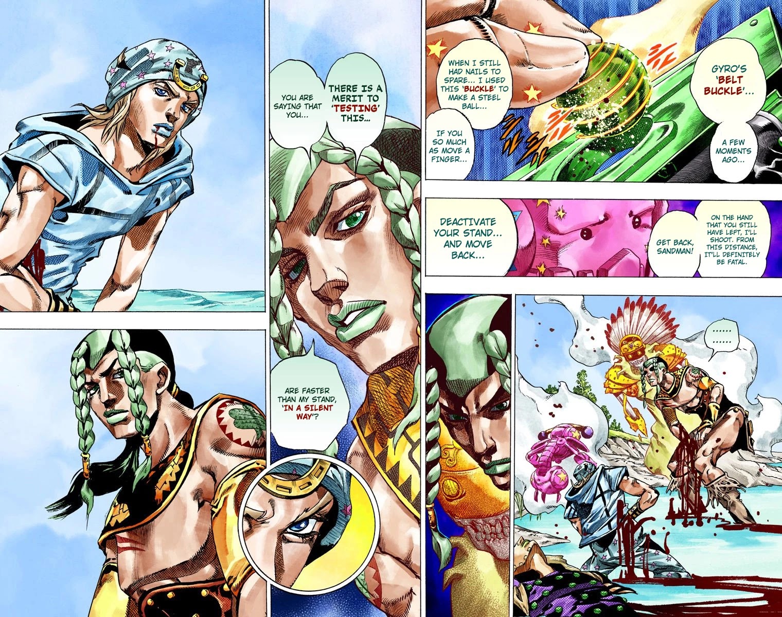 JoJo's Bizarre Adventure Part 7 - Steel Ball Run (Official Colored) chapter 44 page 39