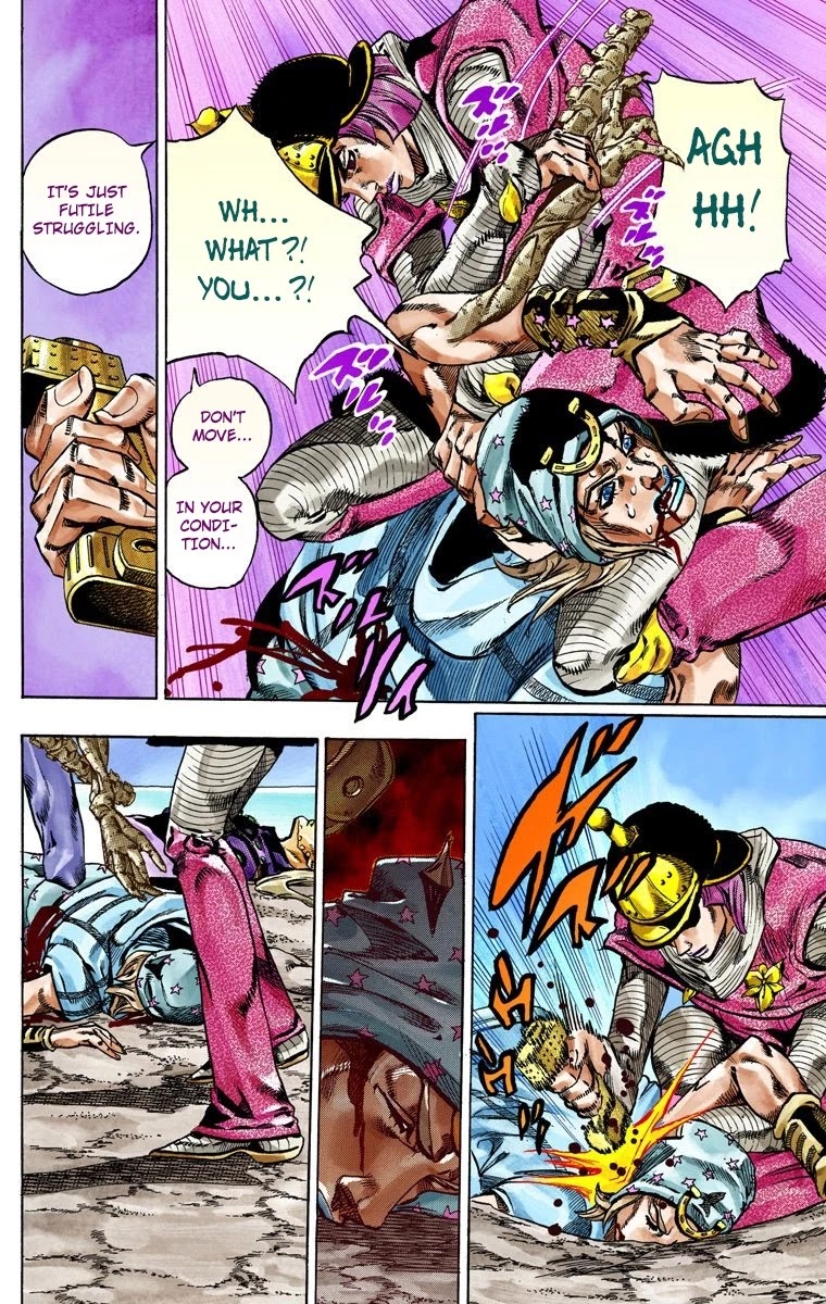 JoJo's Bizarre Adventure Part 7 - Steel Ball Run (Official Colored) chapter 44 page 47