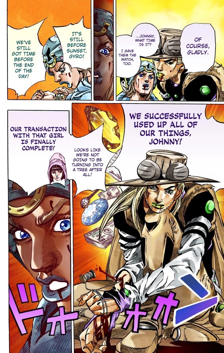 JoJo's Bizarre Adventure Part 7 - Steel Ball Run (Official Colored) chapter 47 page 34