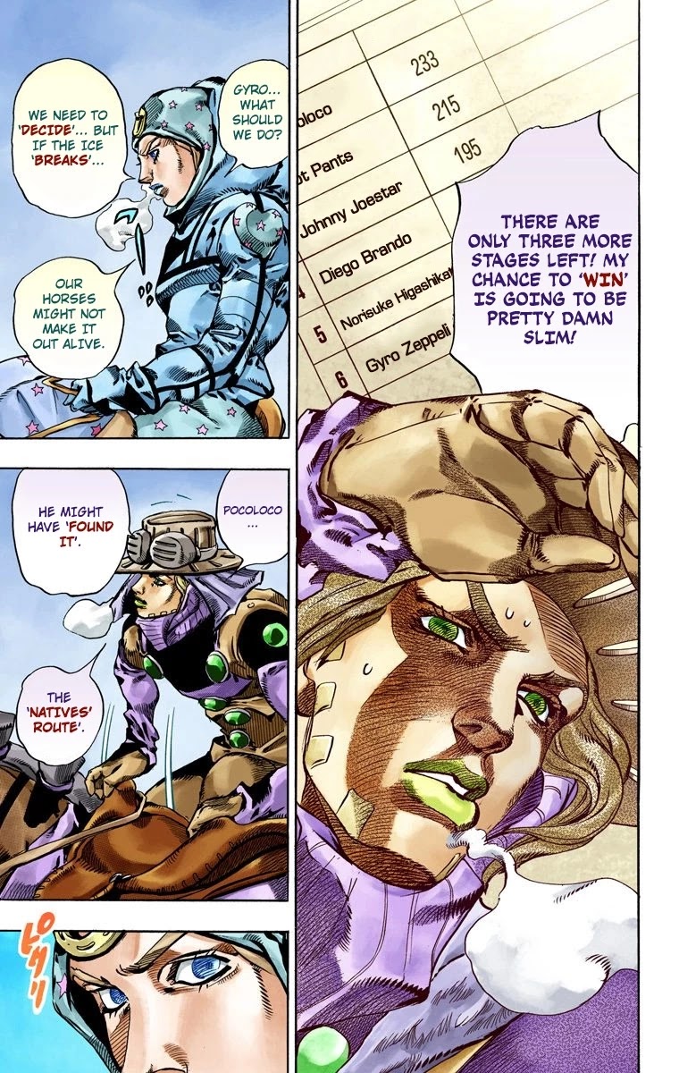 JoJo's Bizarre Adventure Part 7 - Steel Ball Run (Official Colored) chapter 51 page 36