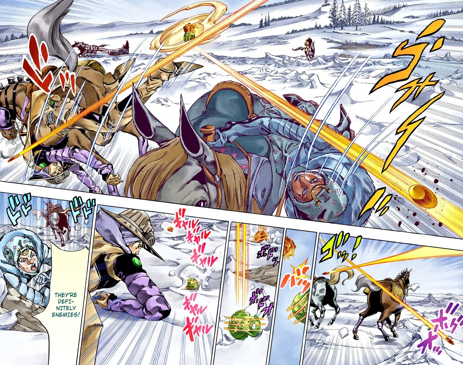 JoJo's Bizarre Adventure Part 7 - Steel Ball Run (Official Colored) chapter 51 page 46
