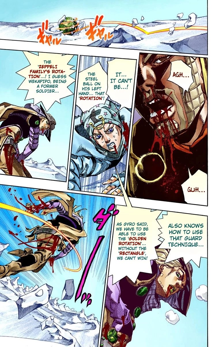 JoJo's Bizarre Adventure Part 7 - Steel Ball Run (Official Colored) chapter 54 page 17