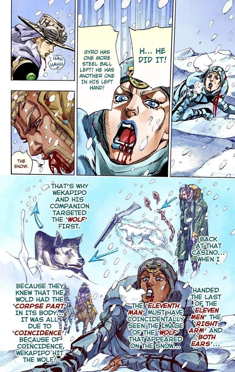 JoJo's Bizarre Adventure Part 7 - Steel Ball Run (Official Colored) chapter 54 page 35
