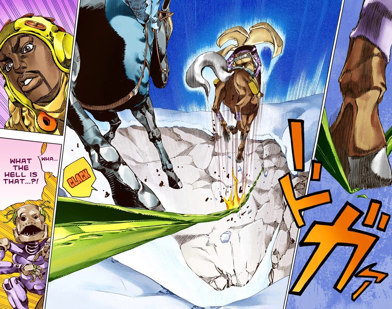 JoJo's Bizarre Adventure Part 7 - Steel Ball Run (Official Colored) chapter 55 page 22