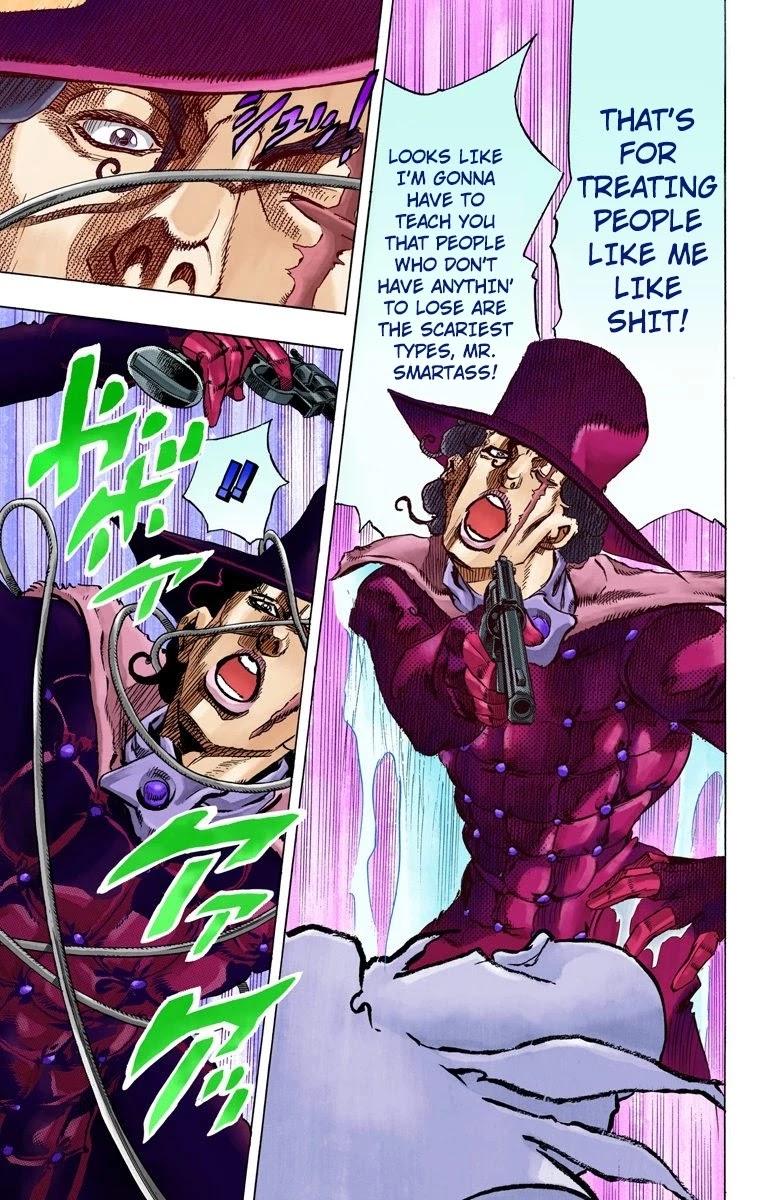 JoJo's Bizarre Adventure Part 7 - Steel Ball Run (Official Colored) chapter 62 page 44
