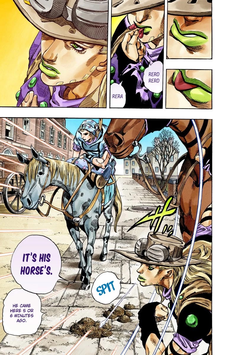JoJo's Bizarre Adventure Part 7 - Steel Ball Run (Official Colored) chapter 64 page 7
