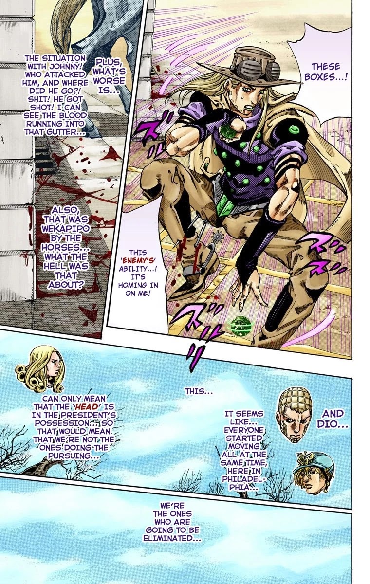 JoJo's Bizarre Adventure Part 7 - Steel Ball Run (Official Colored) chapter 65 page 27