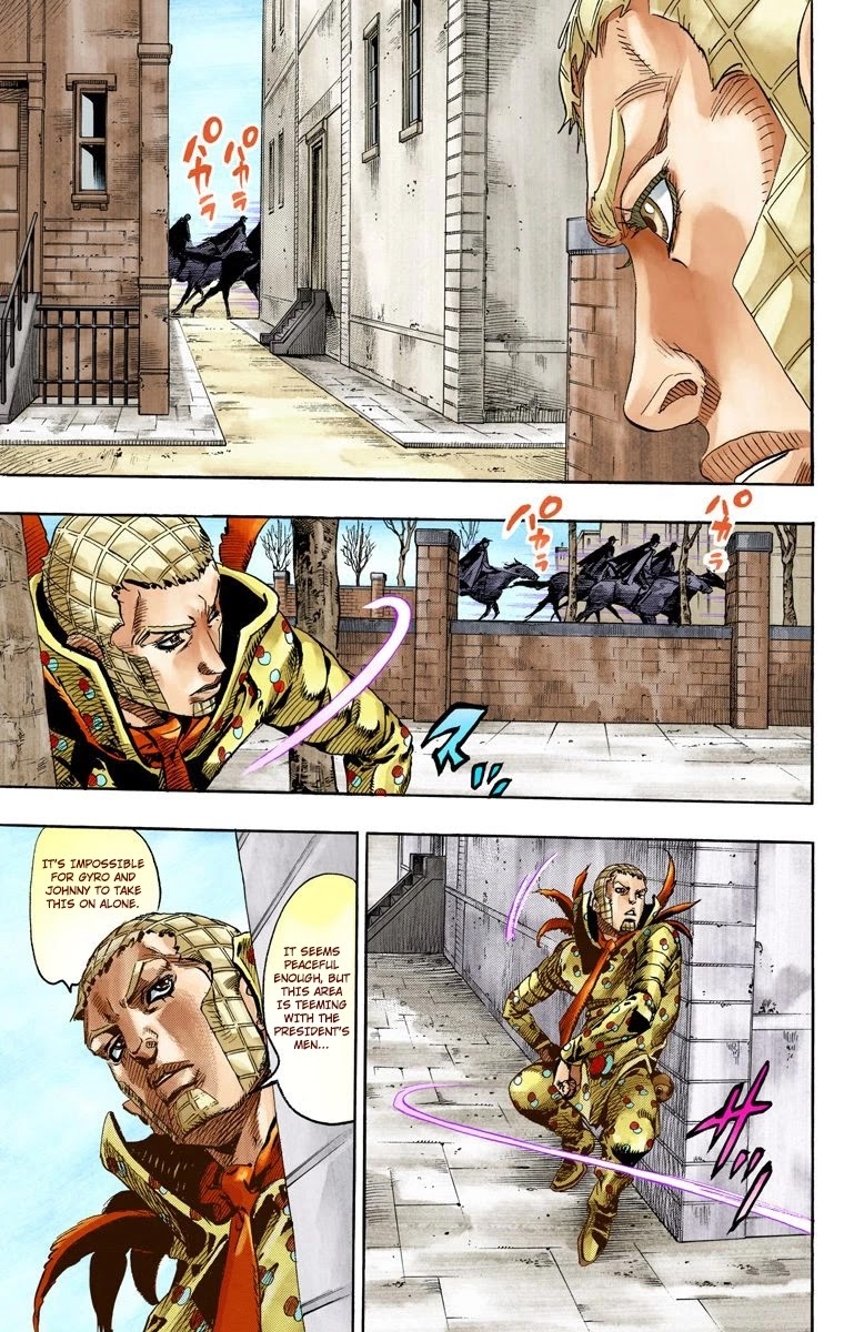 JoJo's Bizarre Adventure Part 7 - Steel Ball Run (Official Colored) chapter 67 page 17