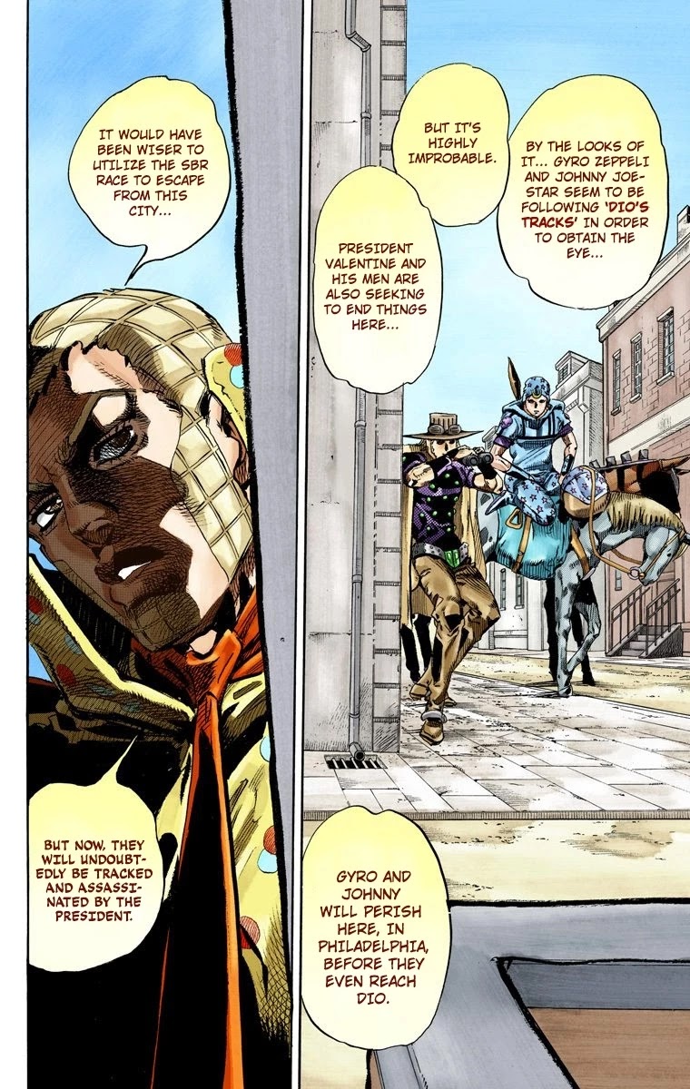 JoJo's Bizarre Adventure Part 7 - Steel Ball Run (Official Colored) chapter 67 page 18