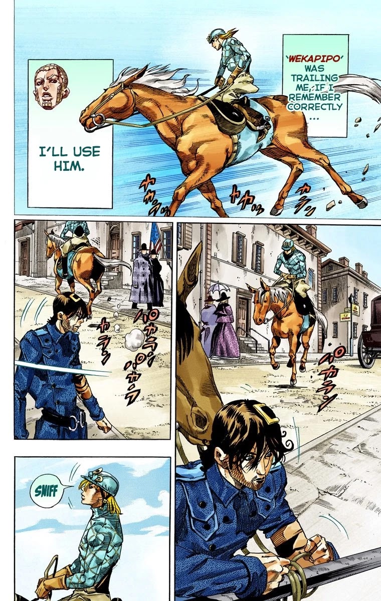 JoJo's Bizarre Adventure Part 7 - Steel Ball Run (Official Colored) chapter 68 page 9