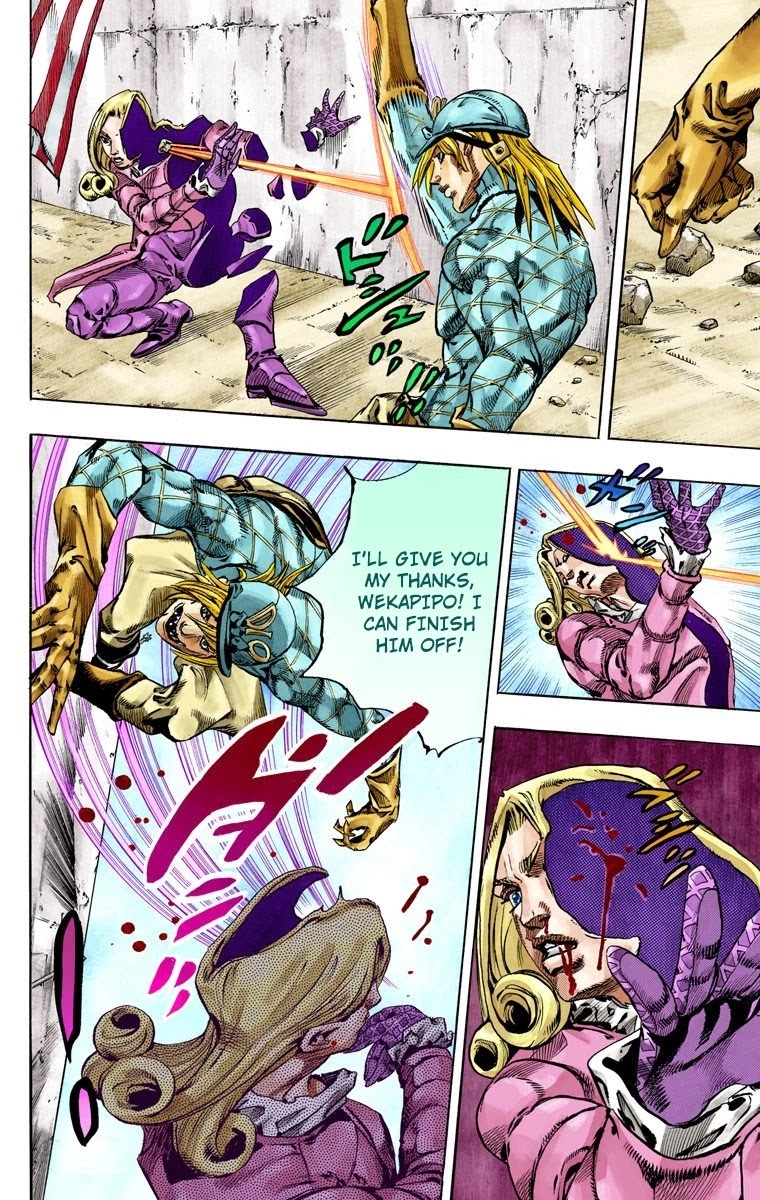 JoJo's Bizarre Adventure Part 7 - Steel Ball Run (Official Colored) chapter 69 page 16