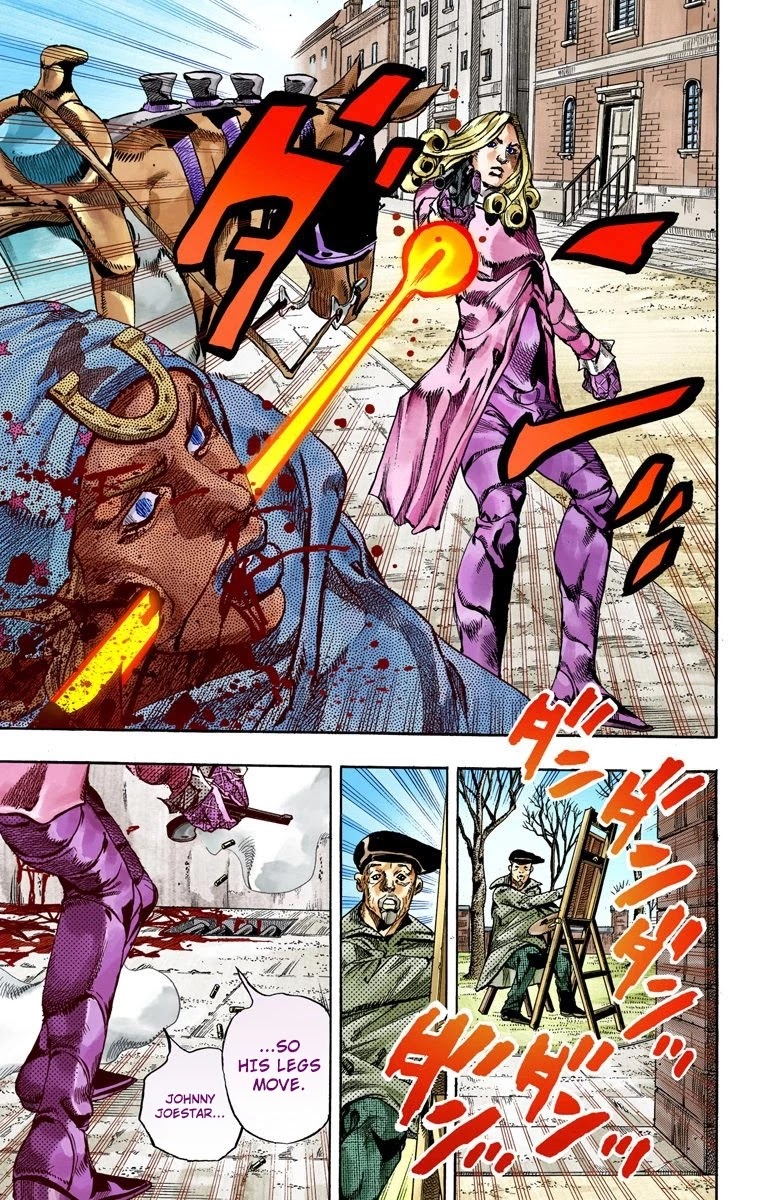 JoJo's Bizarre Adventure Part 7 - Steel Ball Run (Official Colored) chapter 69 page 34
