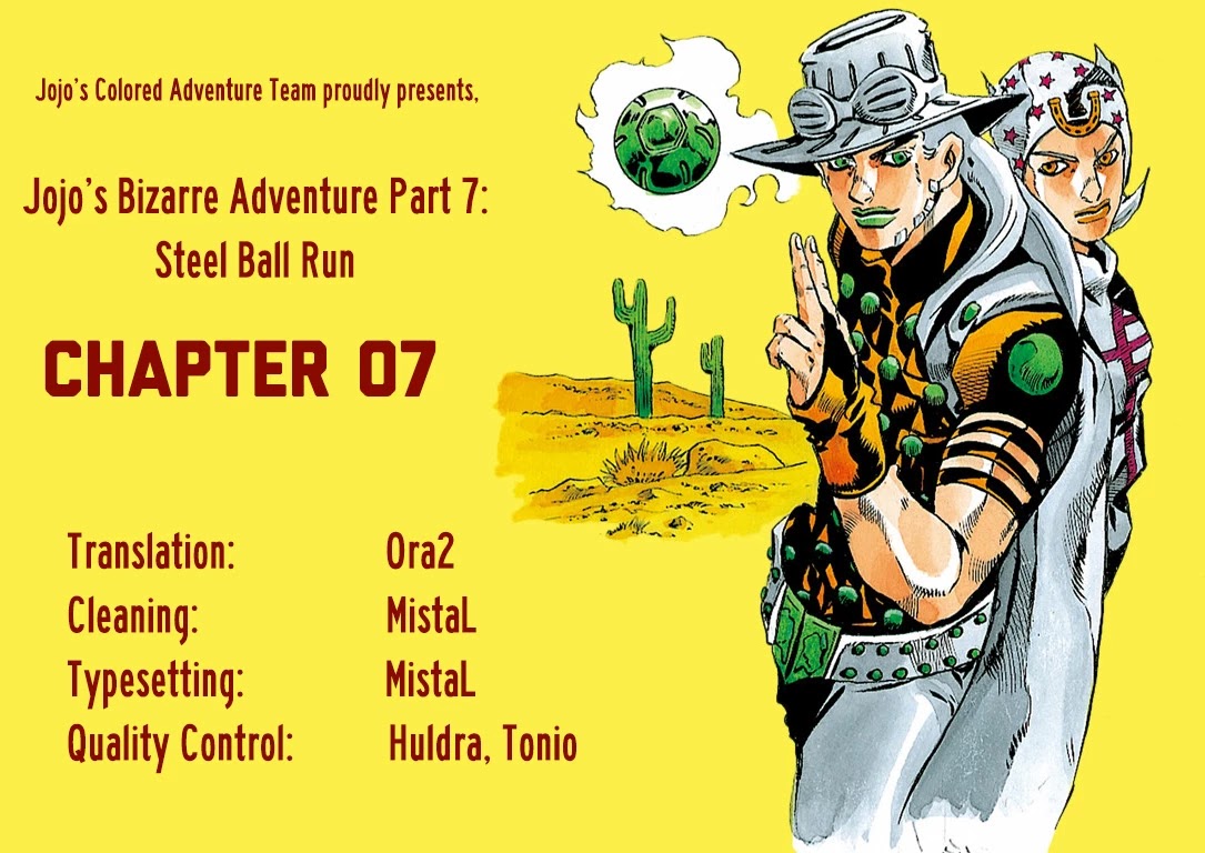 JoJo's Bizarre Adventure Part 7 - Steel Ball Run (Official Colored) chapter 7 page 25
