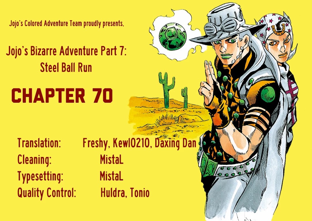 JoJo's Bizarre Adventure Part 7 - Steel Ball Run (Official Colored) chapter 70 page 40