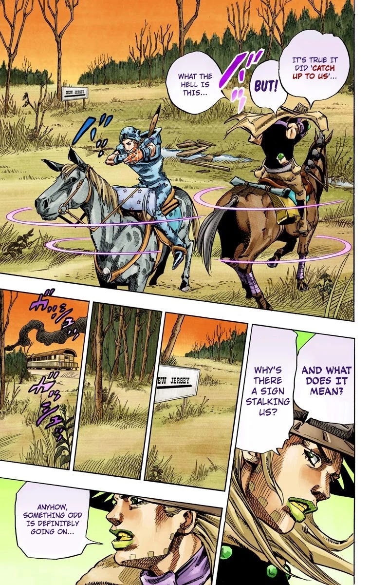 JoJo's Bizarre Adventure Part 7 - Steel Ball Run (Official Colored) chapter 77 page 17