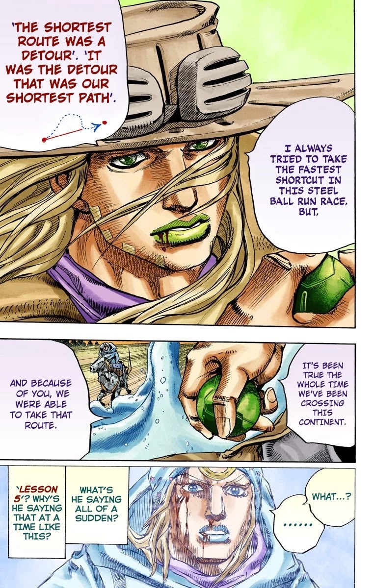JoJo's Bizarre Adventure Part 7 - Steel Ball Run (Official Colored) chapter 84 page 8