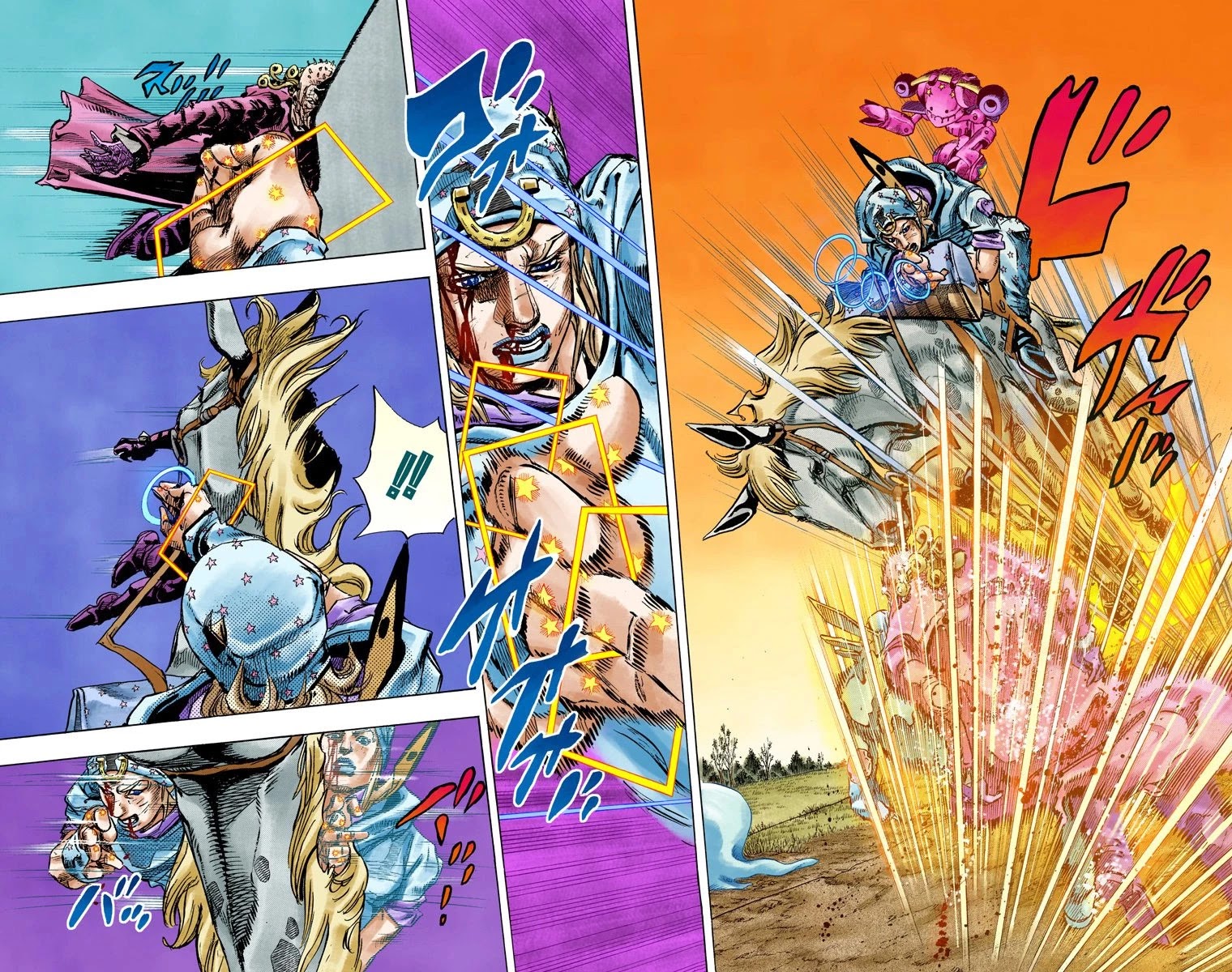 JoJo's Bizarre Adventure Part 7 - Steel Ball Run (Official Colored) chapter 85 page 14