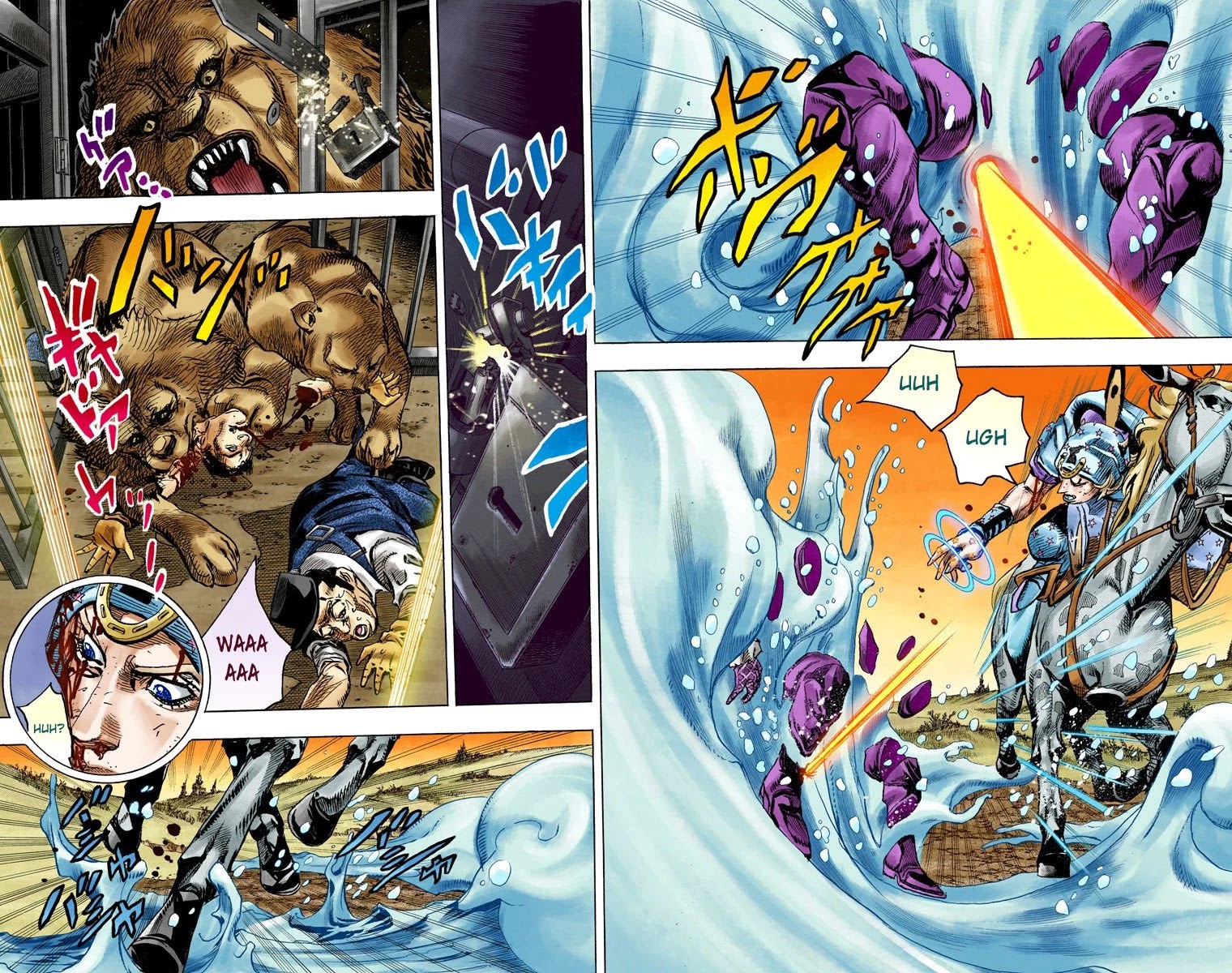 JoJo's Bizarre Adventure Part 7 - Steel Ball Run (Official Colored) chapter 85 page 17