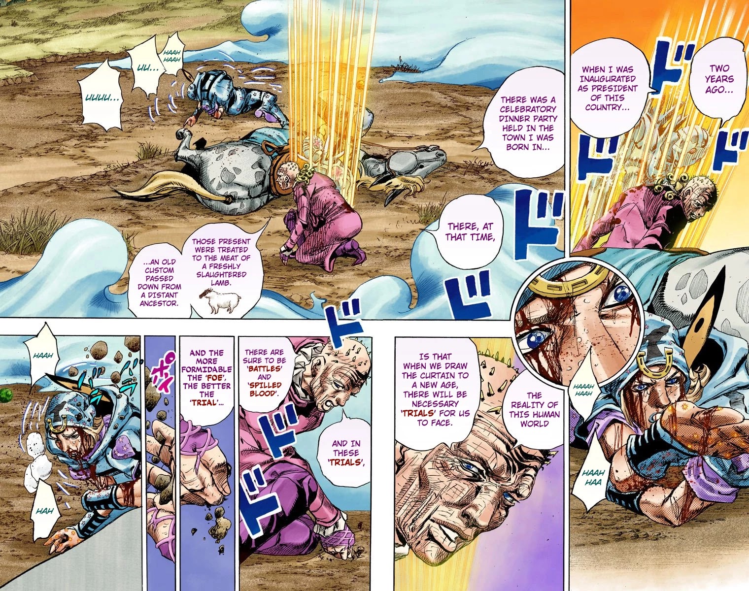 JoJo's Bizarre Adventure Part 7 - Steel Ball Run (Official Colored) chapter 85 page 22