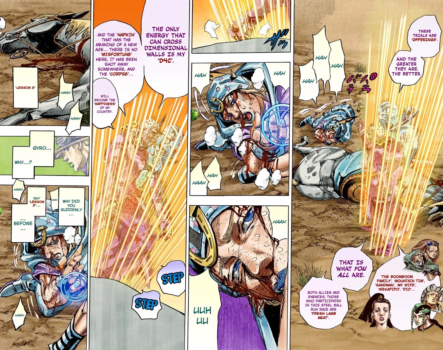 JoJo's Bizarre Adventure Part 7 - Steel Ball Run (Official Colored) chapter 85 page 23