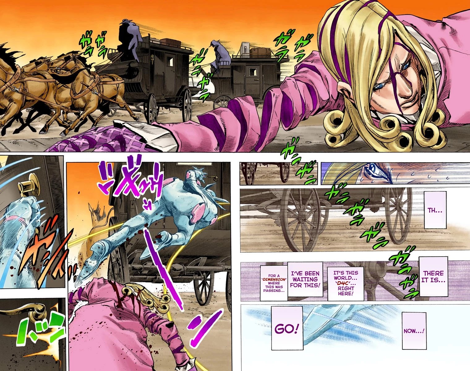 JoJo's Bizarre Adventure Part 7 - Steel Ball Run (Official Colored) chapter 87 page 14