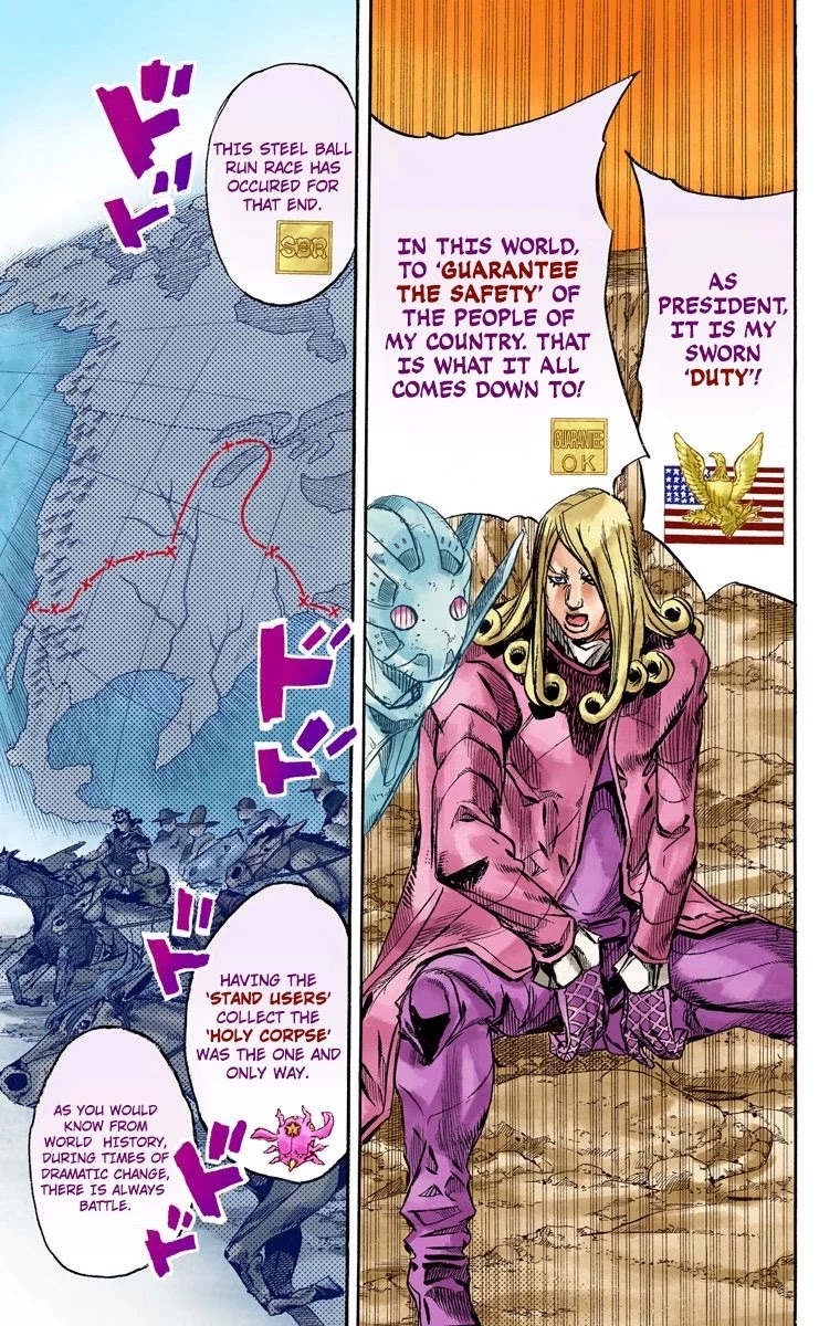 JoJo's Bizarre Adventure Part 7 - Steel Ball Run (Official Colored) chapter 88 page 16