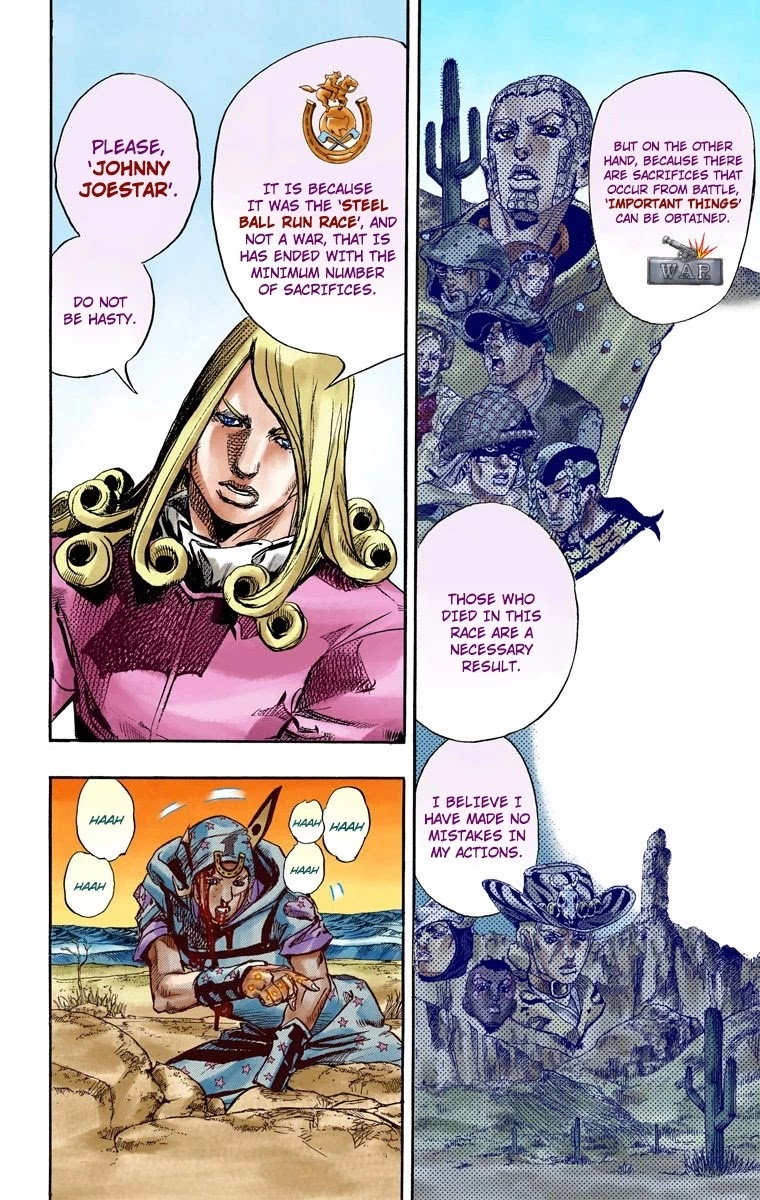 JoJo's Bizarre Adventure Part 7 - Steel Ball Run (Official Colored) chapter 88 page 17
