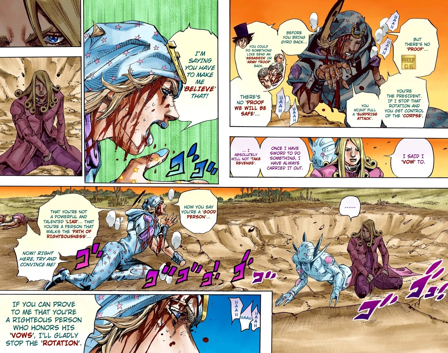 JoJo's Bizarre Adventure Part 7 - Steel Ball Run (Official Colored) chapter 88 page 19