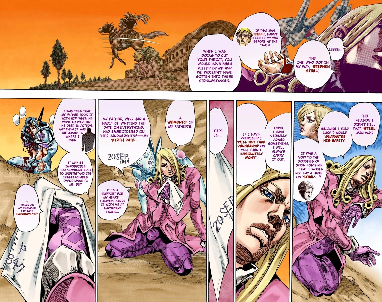 JoJo's Bizarre Adventure Part 7 - Steel Ball Run (Official Colored) chapter 88 page 24