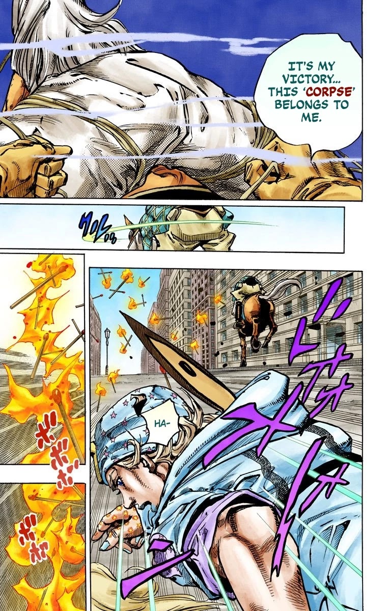 JoJo's Bizarre Adventure Part 7 - Steel Ball Run (Official Colored) chapter 92 page 23
