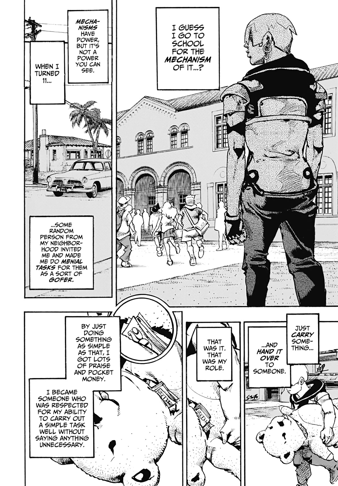 JoJo's Bizarre Adventure Part 9 - The JOJOLands chapter 1 page 42