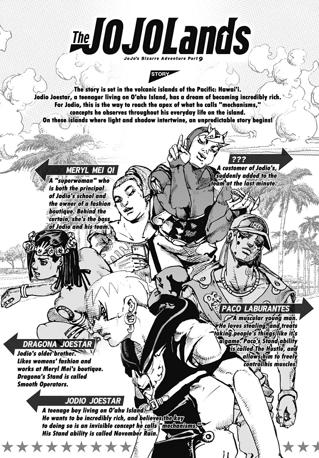 JoJo's Bizarre Adventure Part 9 - The JOJOLands chapter 2 page 1