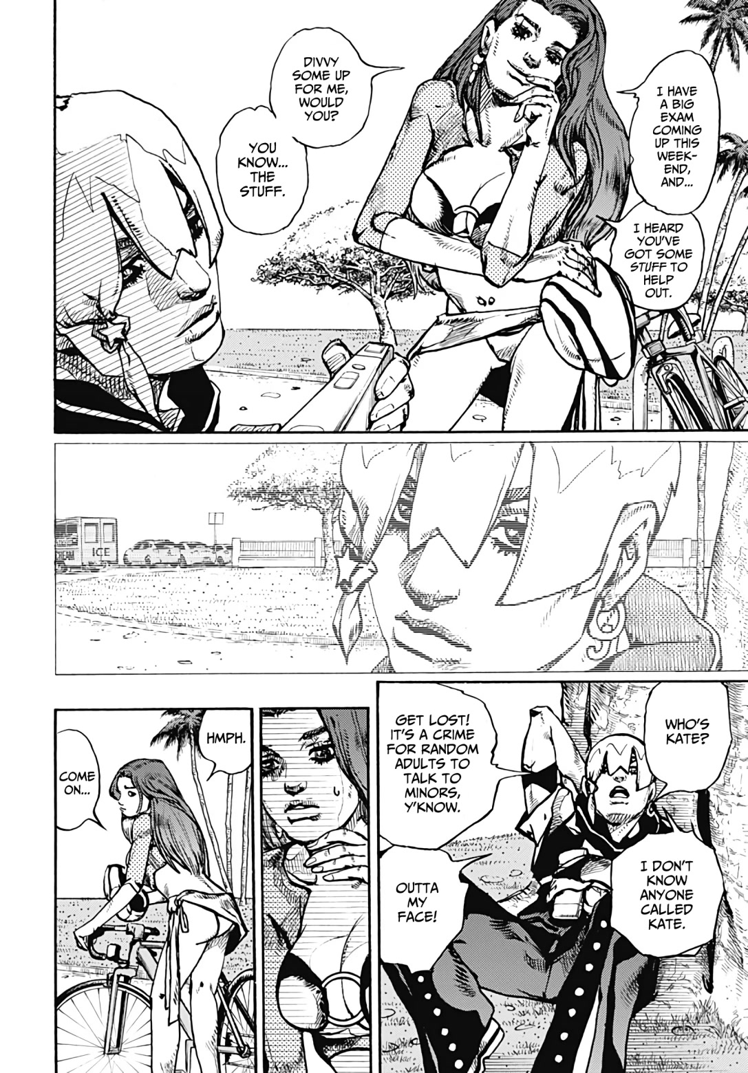 JoJo's Bizarre Adventure Part 9 - The JOJOLands chapter 2 page 4
