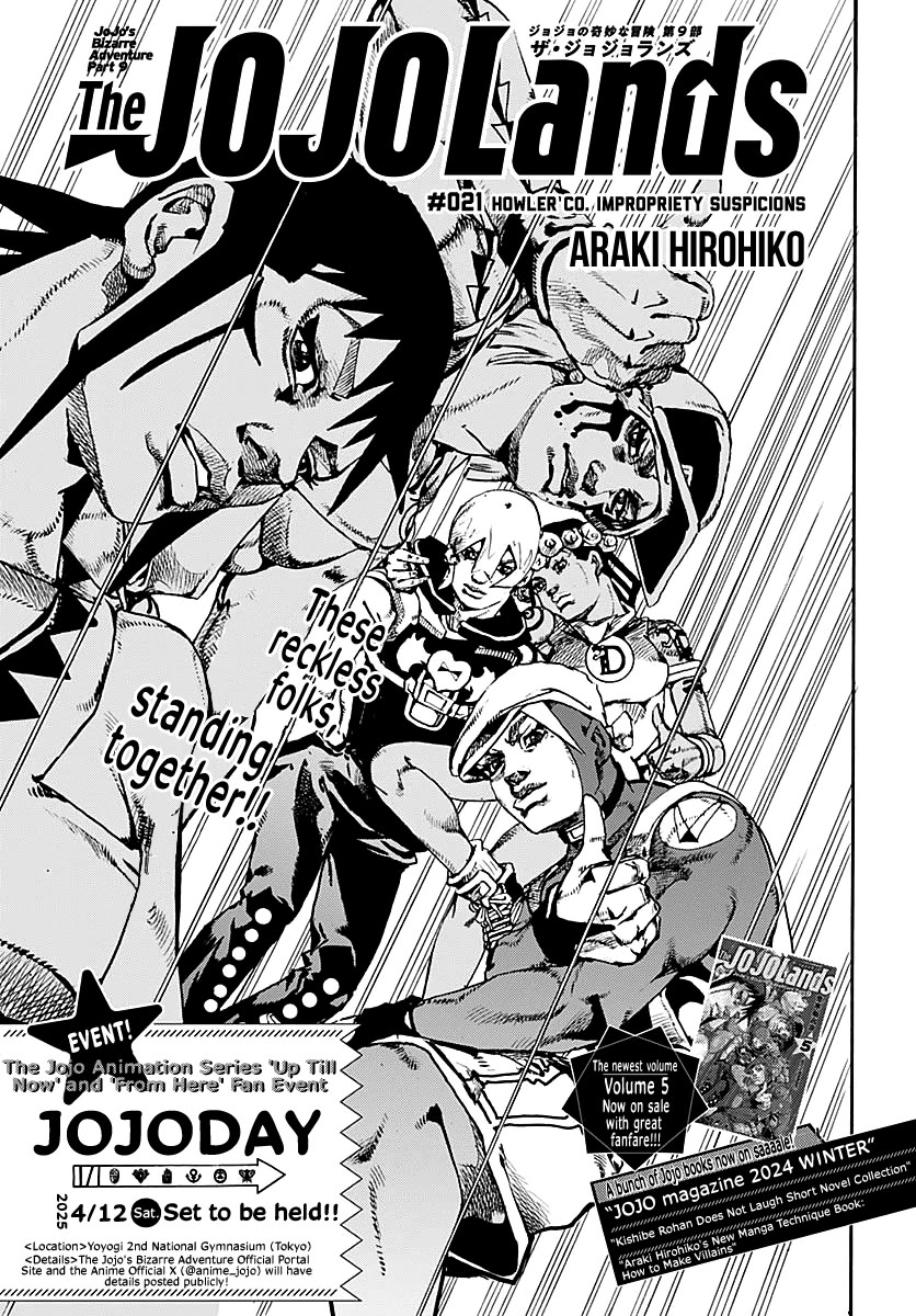 JoJo's Bizarre Adventure Part 9 - The JOJOLands chapter 21 page 2