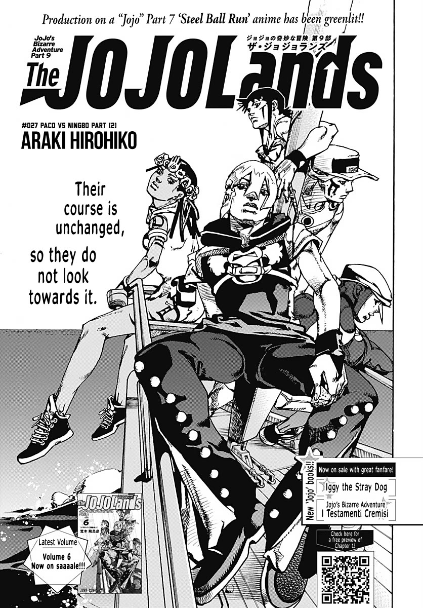 JoJo's Bizarre Adventure Part 9 - The JOJOLands chapter 27 page 2